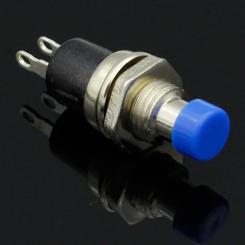 10 шт. без стандартного открытия мини мгновенная пружинная Кнопка возврата синие