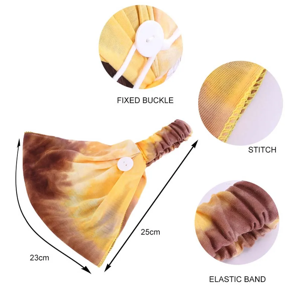 

Button Headband Face Holder Wearing Protect Ears Sport Camouflag Quick Dry Sweat Unisex Running Absorption-masks Headband