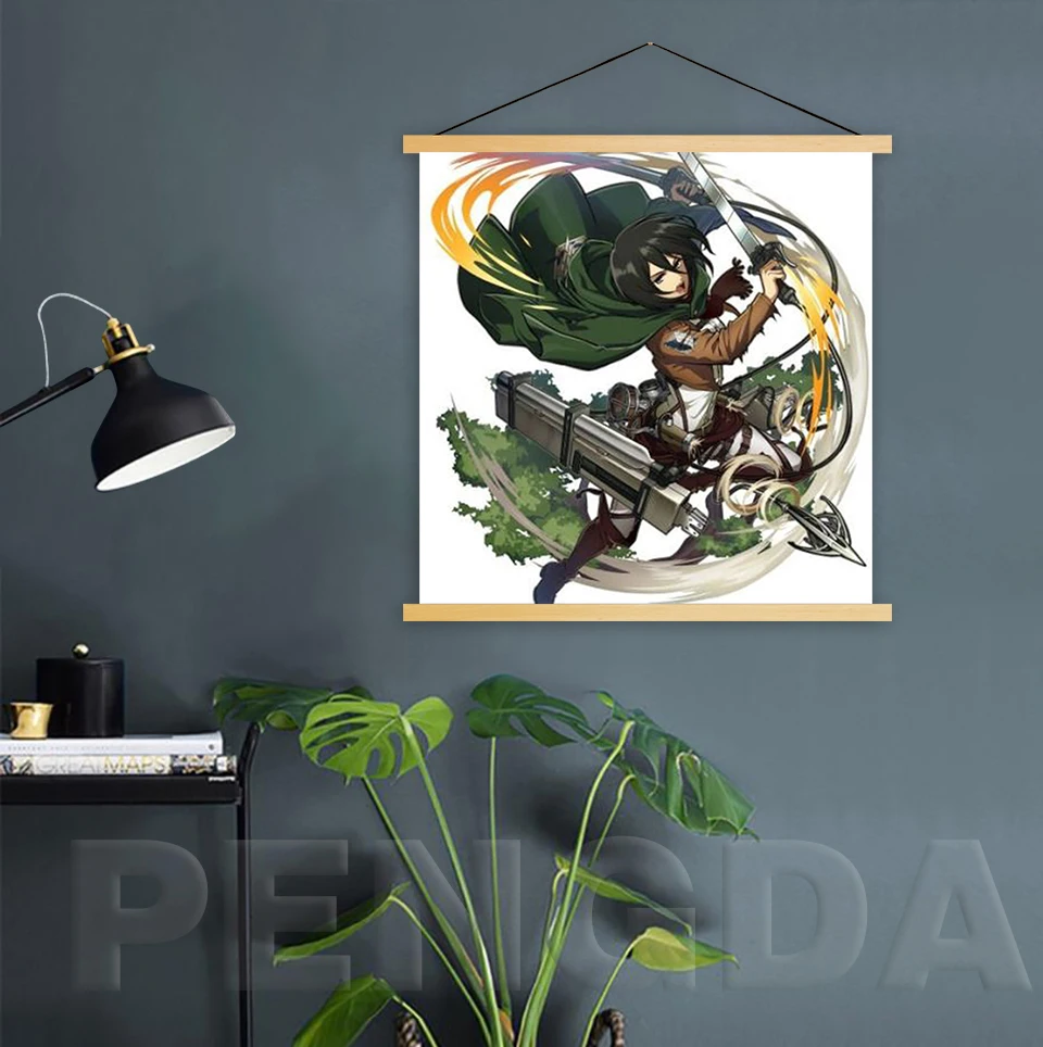 Nordic фотографии Wall Art прокрутки Современная обувь для косплея по аниме атака на