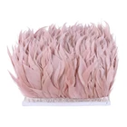 1 млот отделка из гусиных перьев 8-10 см лента с бахромой перья для рукоделия вышивечерние ринка свадьба аксессуары Декор ремесла Шлейфы