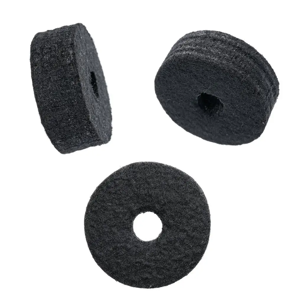 18 шт. Cymbal Сменные аксессуары Cymbal Felts Hi-Hat клатч фетр Hi Hat Cup Войлок Cymbal рукава с основанием барашковые гайки