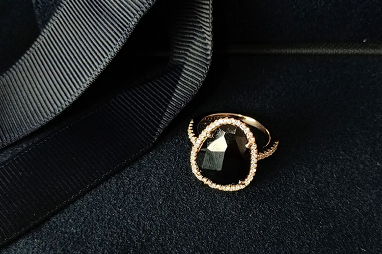 Люксовый бренд белого перламутра кольцо из розового золота Цвет Перламутр