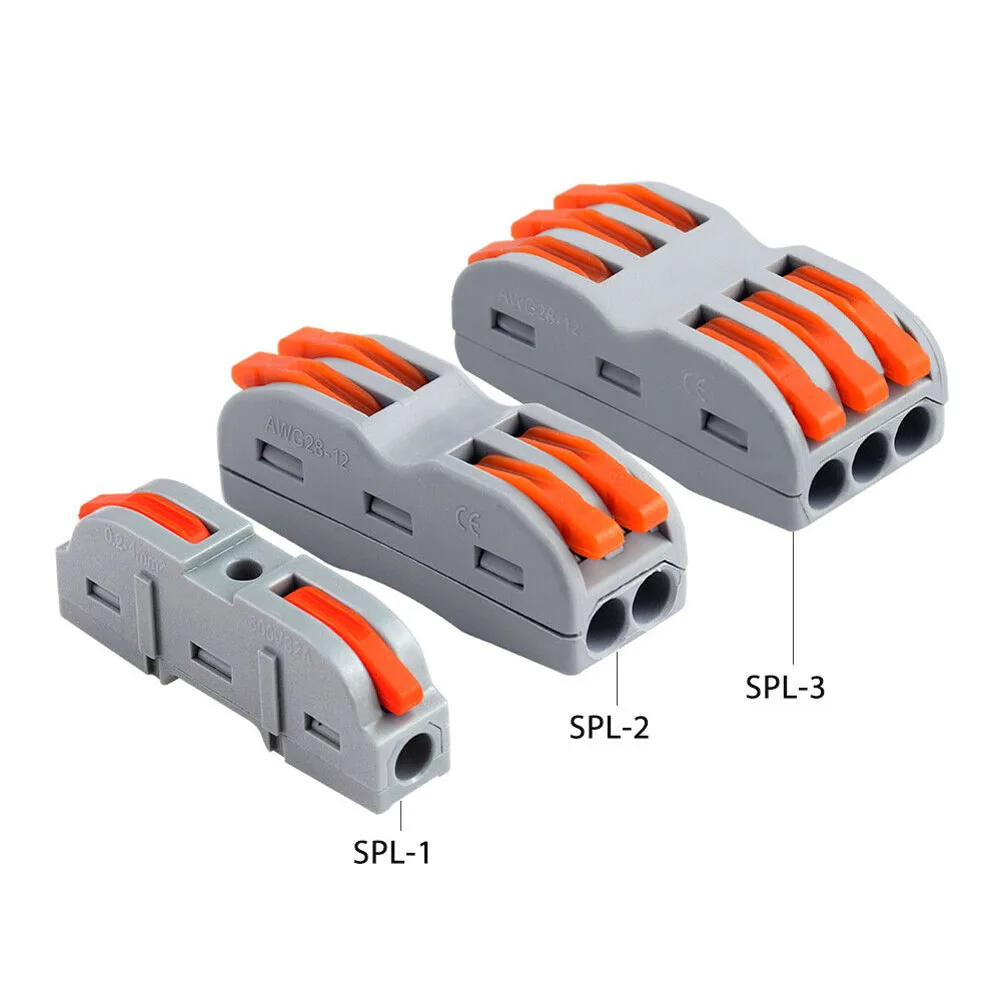 

50pcs Lever Nut Electrical Conectors Terminals For Wires Electrical Terminals For Cable Connector Conductor Crimp Terminals