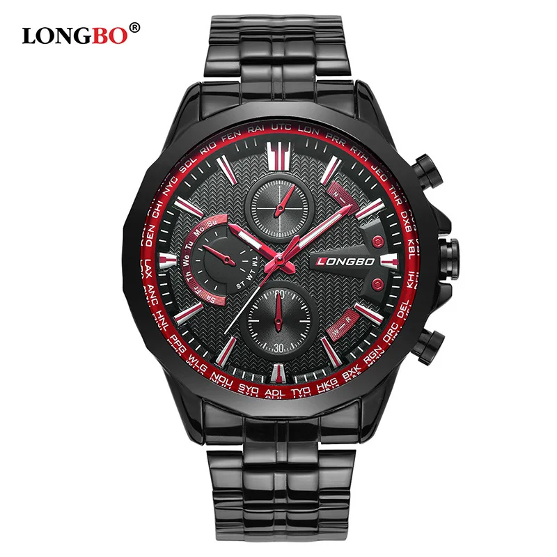

LONGBO/Long Bo watch male strip waterproof atmospheric luminous men watch fashion men's watch 80235