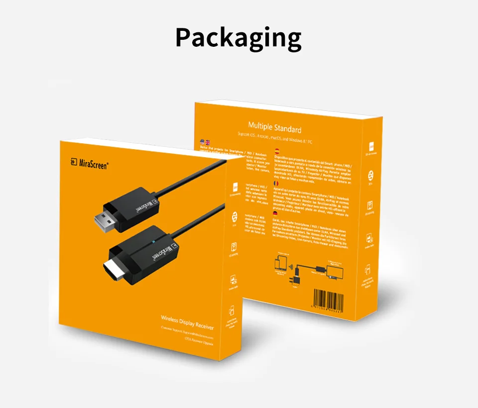 CS1 MiraScreen microsoft беспроводной дисплей адаптер HDMI видео HD 1080P tv Stick Dongle приемник медиа стример для компьютера