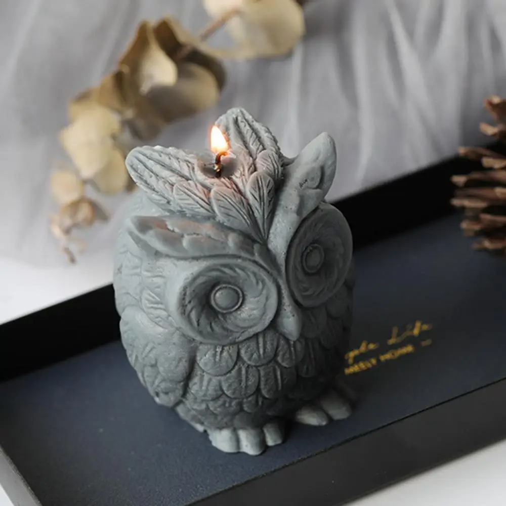 

Свеча в форме Совы пресс-форм креативный Европейский Стиль украшения дома Ароматизированная свеча ручной работы Материал силиконовые форм...