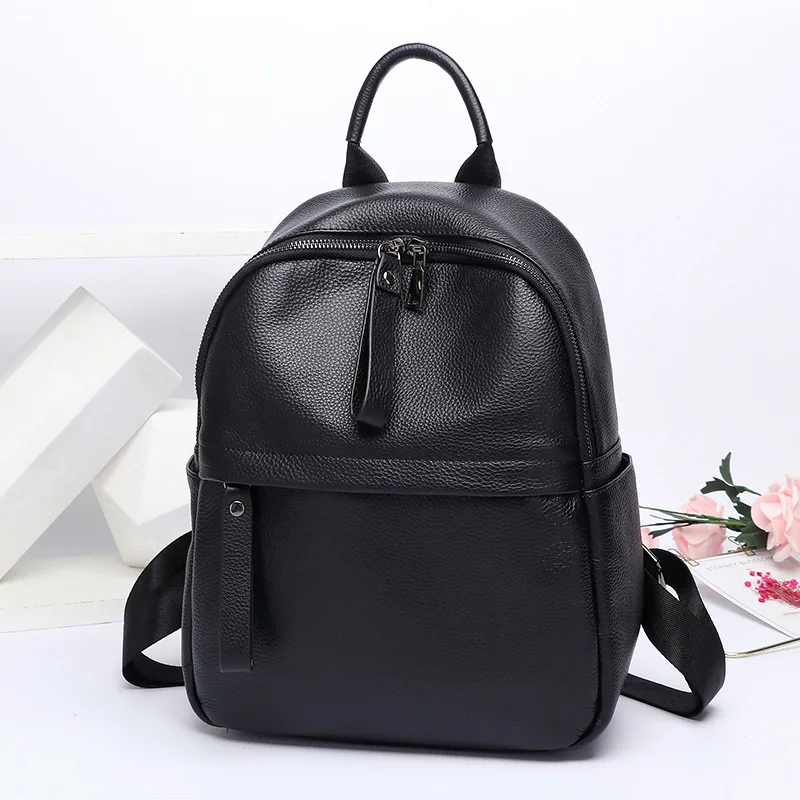 Рюкзак женский черный для путешествий милый дизайнерский