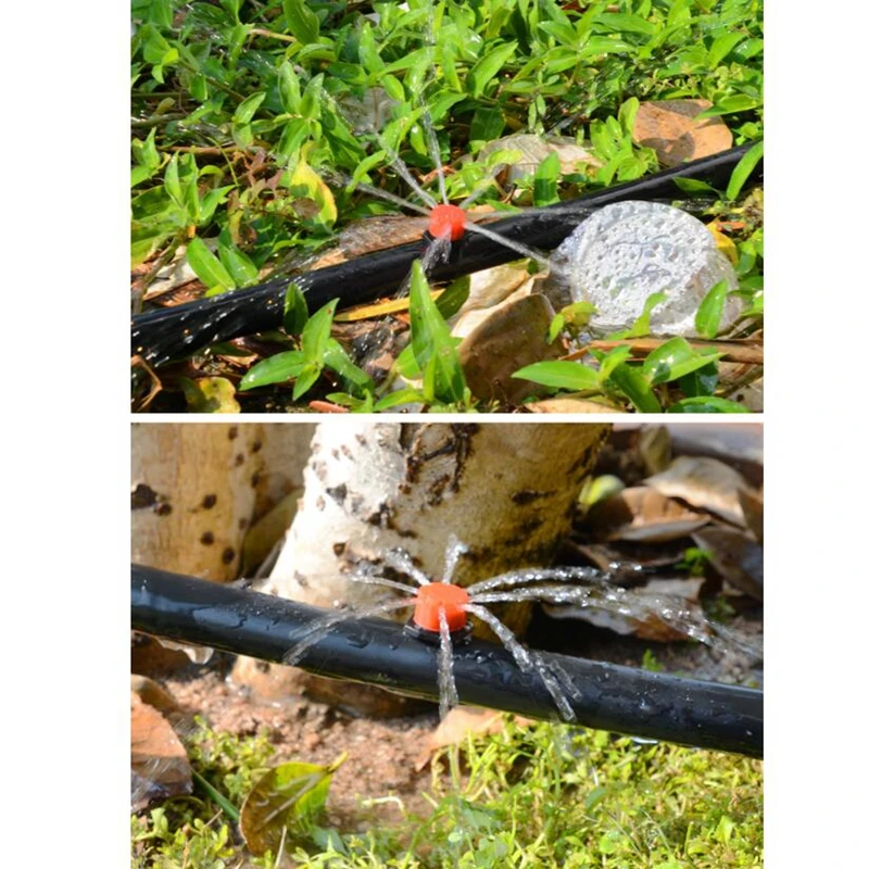 1 шт. Красный Регулируемый Капельное орошение Опрыскивание микро поток капельная