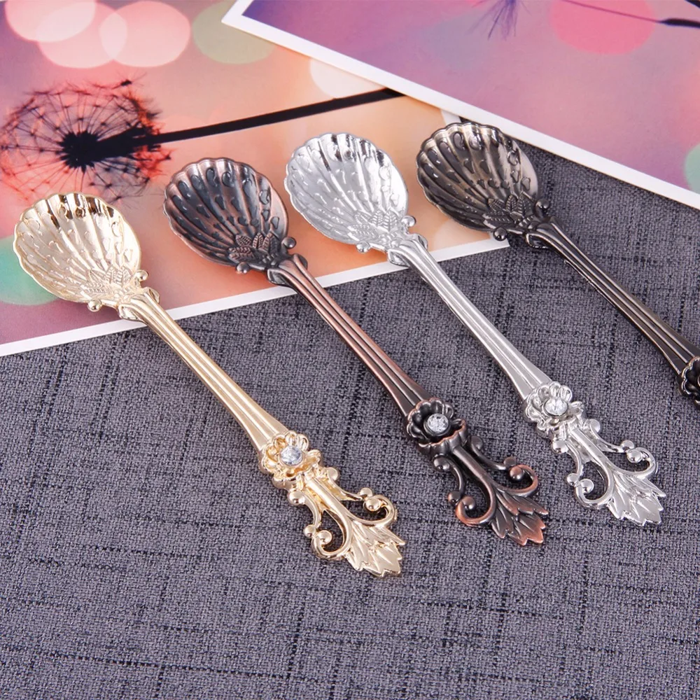 Новое поступление винтажные ложки Ретро Ложки для кухни столовые набор напитков