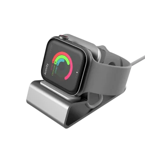 Зарядная док-станция, алюминиевая, силиконовая, для Apple Watch, серия 7, SE, 6, 5, 4, 32, 38, 42, 40, 45 мм