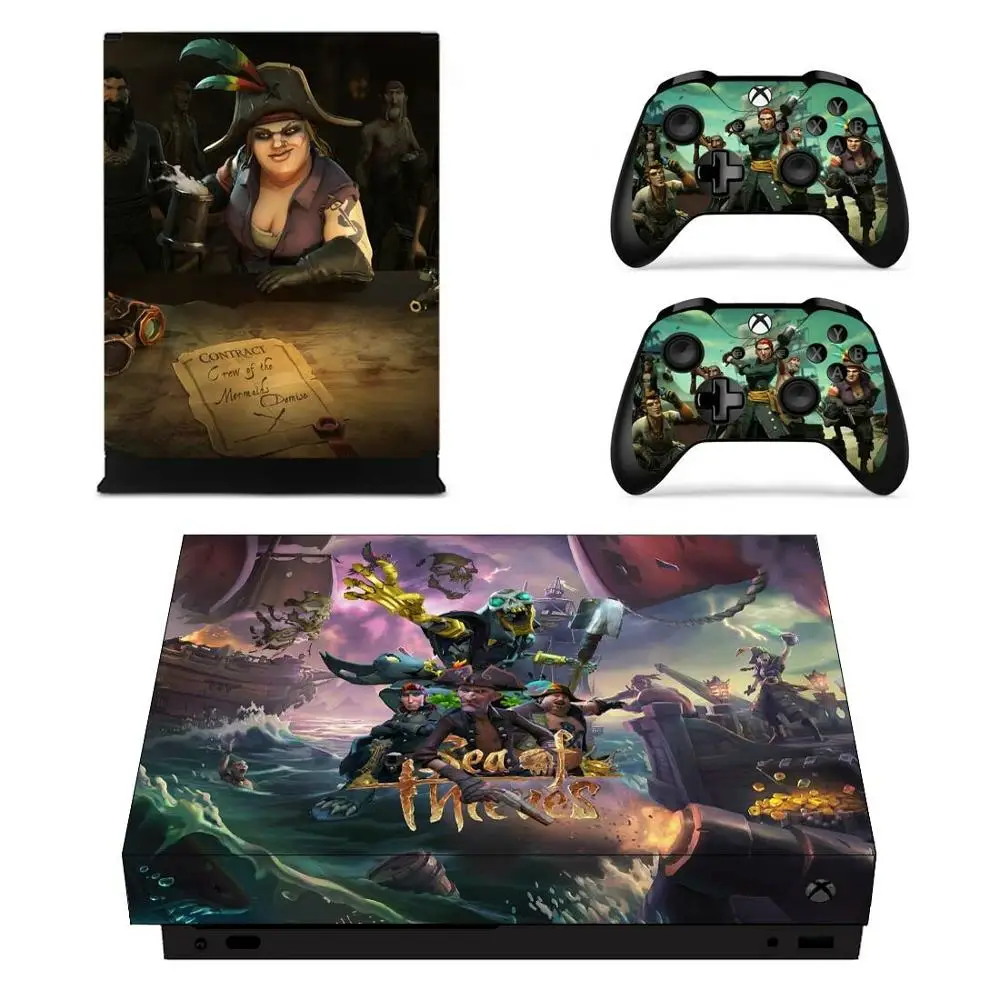 Морские воры наклейки s для Xbox One X виниловые на кожу Наклейки Обложка Pegatinas one