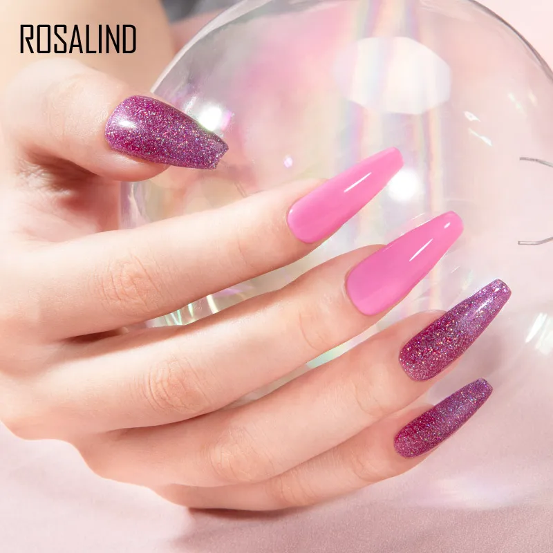 Набор гель-лаков ROSALIND с коробкой 7 мл Гель-лак для ногтей удаляемый замачиванием