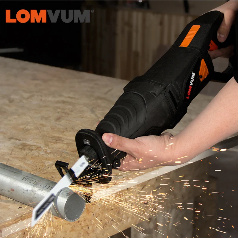 LOMVUM 850 Вт электрическая возвратно-поступательная пила 110 В/220 В 6 Регулируемых скоростей США ЕС Доступны дерево металл пластик режущие электроинструменты
