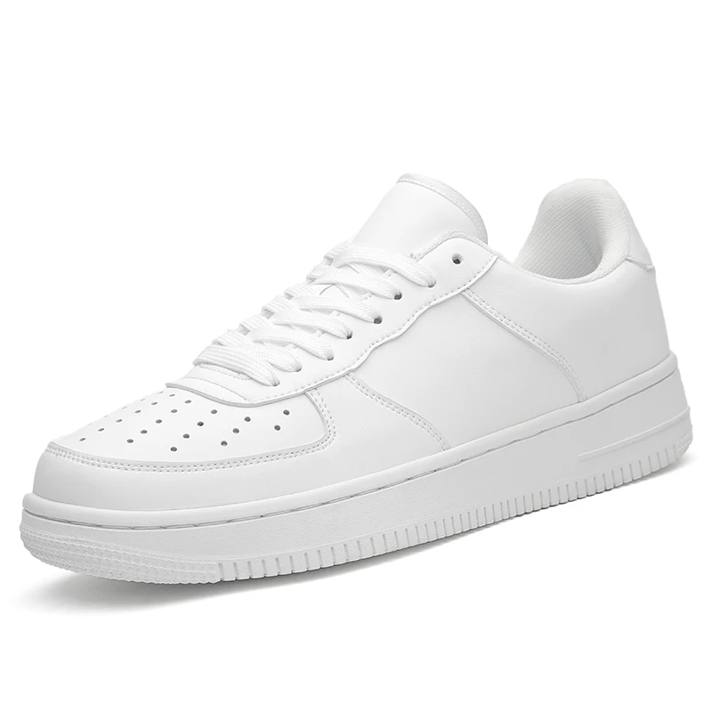 

2021 Spring And Autumn Sports Shoes New Wild Thick-soled White Shoes Flat-bottom Shoes Trend Men's Casual Shoes Running Shoes