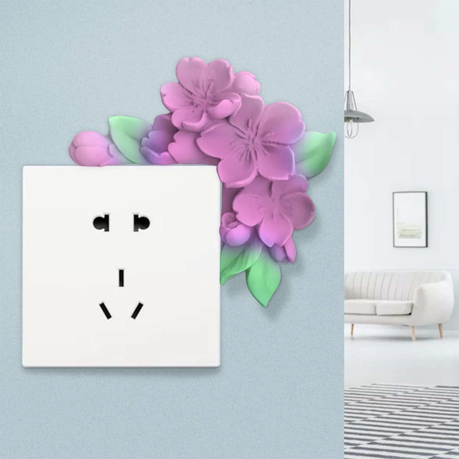

DIY Flower Decoration Mold Crystal Epoxy Wall Decor Silicone Mold Silicone Mould For Switch Panel Decoration Free Shipping 2021