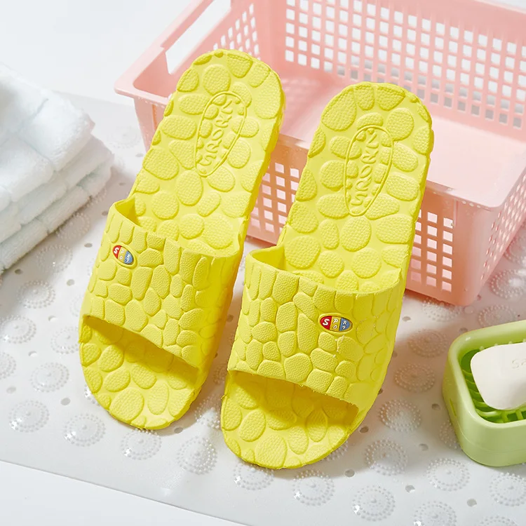 Летние шлепанцы для мужчин и женщин домашние Нескользящие массажные Шлепанцы из