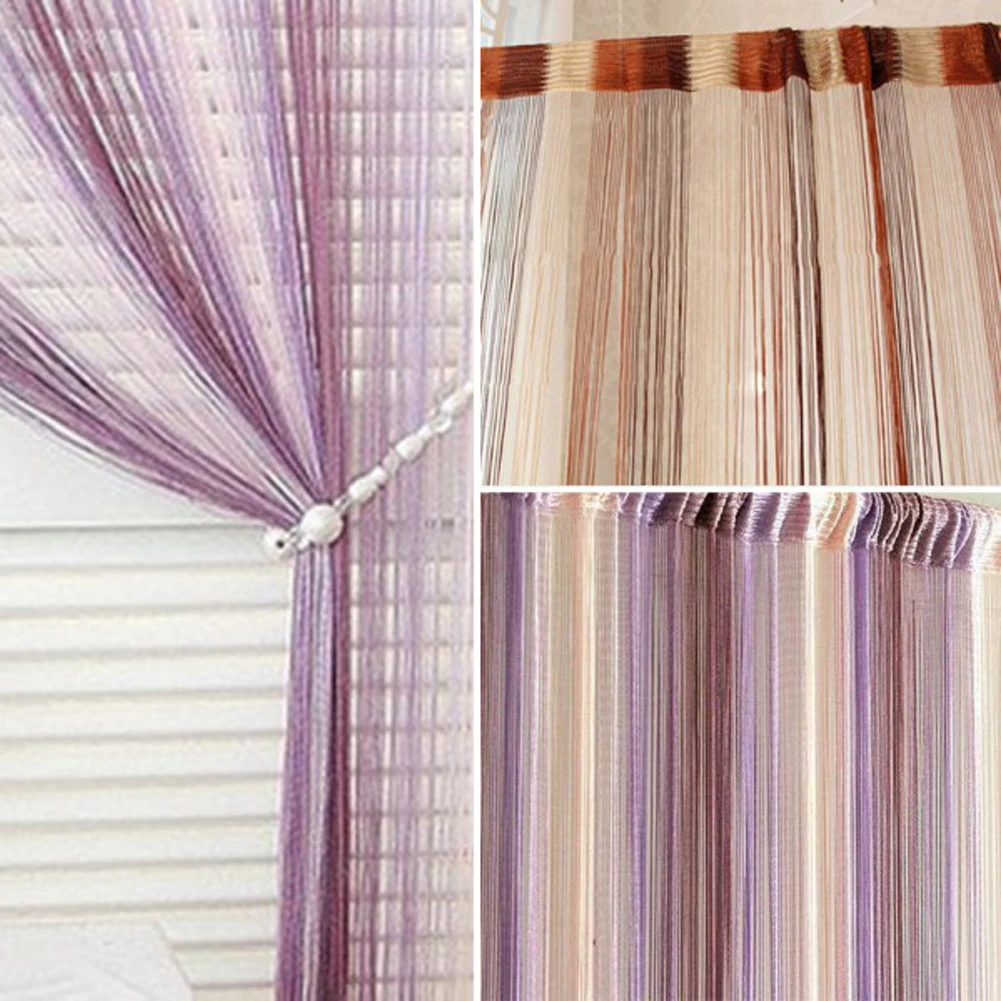 New Mixed Colors Line String Window Curtain Tassel Door Room Divider Scarf Valance | Дом и сад