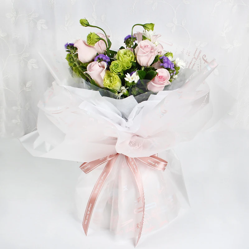 2,5 см Новая лента напечатана с надписью Always By You Side английская лента букет подарок выпечка сделай сам бант Упаковка