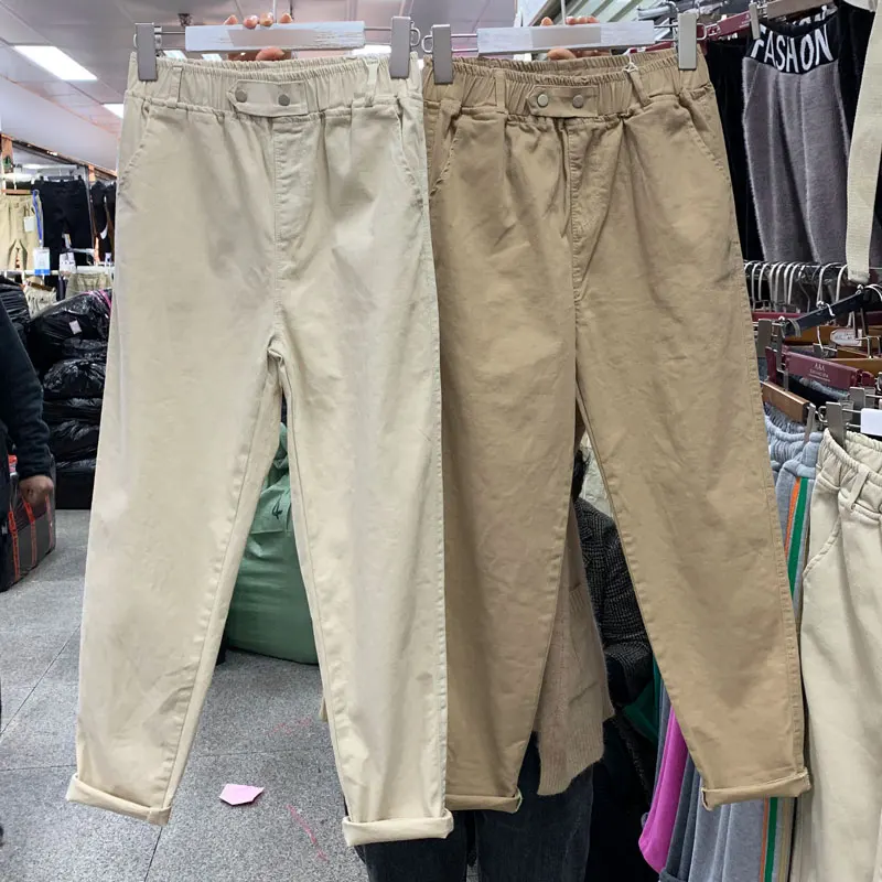

2021 Spring Autumn Pants Women Pantalon Femme Plus Size Harem Pants Trousers Women Streetwear Casual Loose High Waist Pants