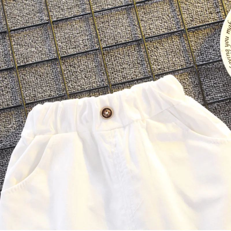 Summer Children Cotton Leisure Baby Boys Clothes Stripe T Shirts Shorts 2Pcs/sets Infant Outfit Kids Fashion Toddler Tracksuits | Детская