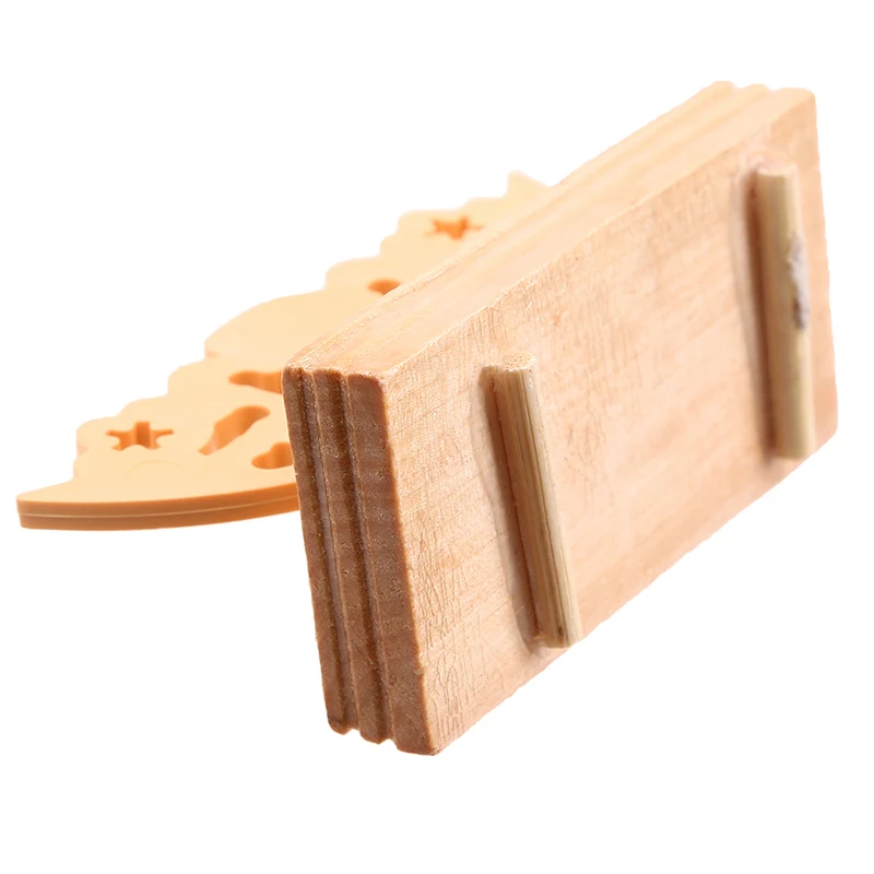 

WHISM Folding Chinese Style Wooden Fan Stand Display Base Holder Home Decor Living Room Decoration Figurines Miniatures