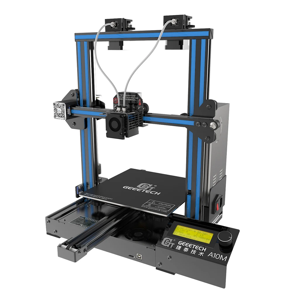 

Geeetech NEW A10M 2 In 1 Mix-color Fast Assembly 3d Printer Efficient Filament Detector Break-resuming Capability FDM