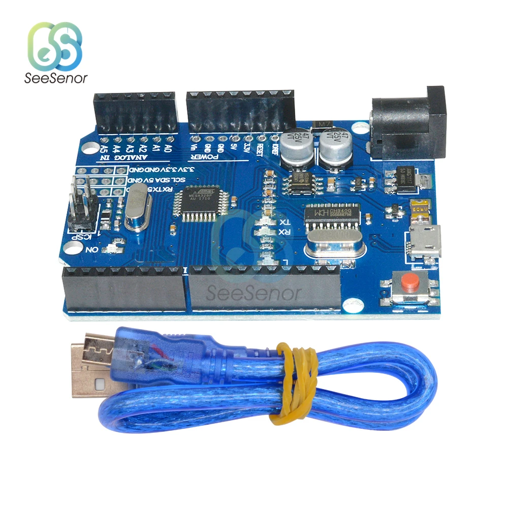 Макетная плата CH340G CH340 MEGA328P ATMEGA328 ATMEGA328P 16AU модуль для Arduino Micro USB сделай сам