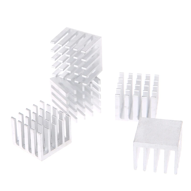 

5 Pcs/Set 20*20*16mm Aluminum Heatsink Block Computer Electronic Chip Cooling