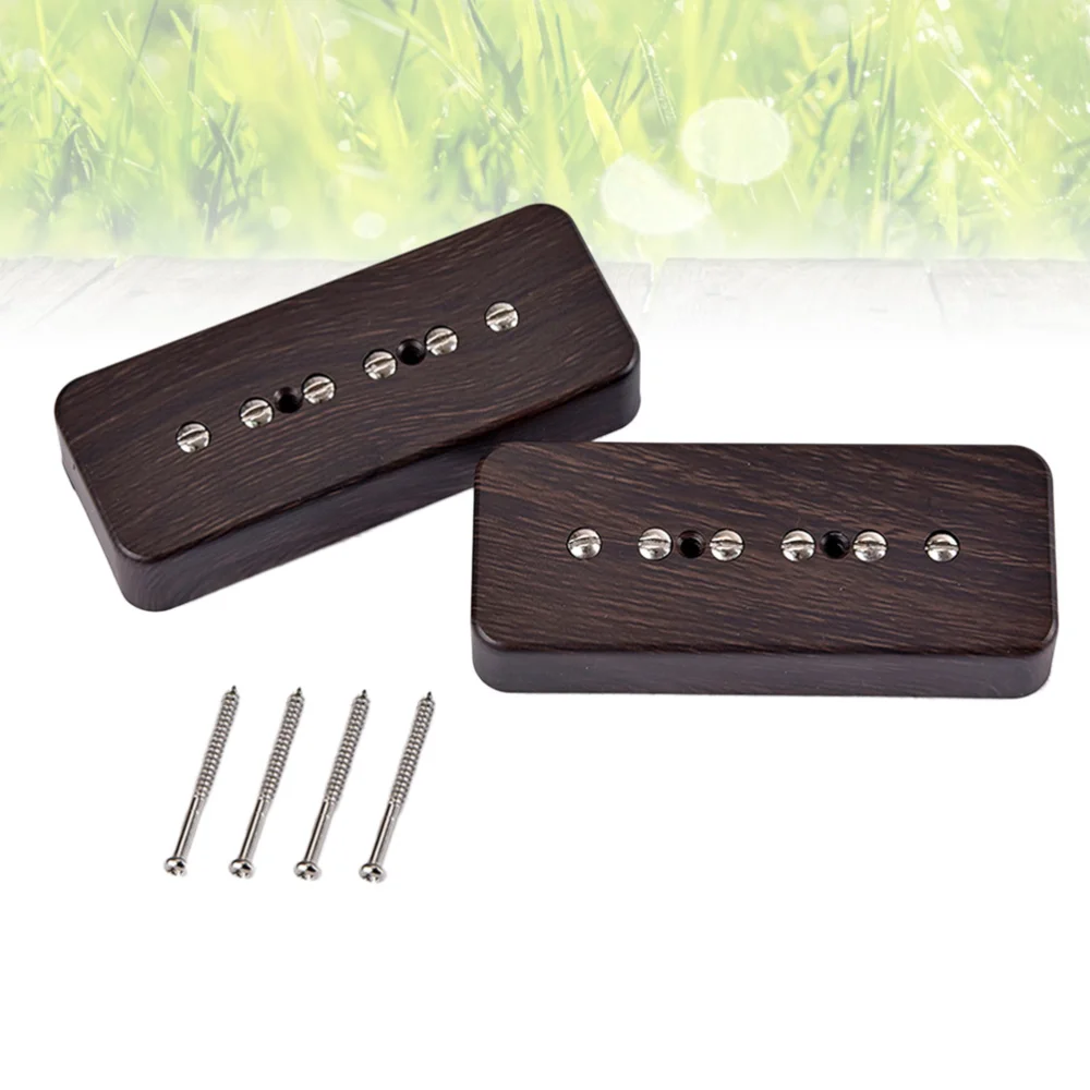 

Wood Guitar Pickup Set with Pickup Frame for / Electric Guitar Parts Replacement