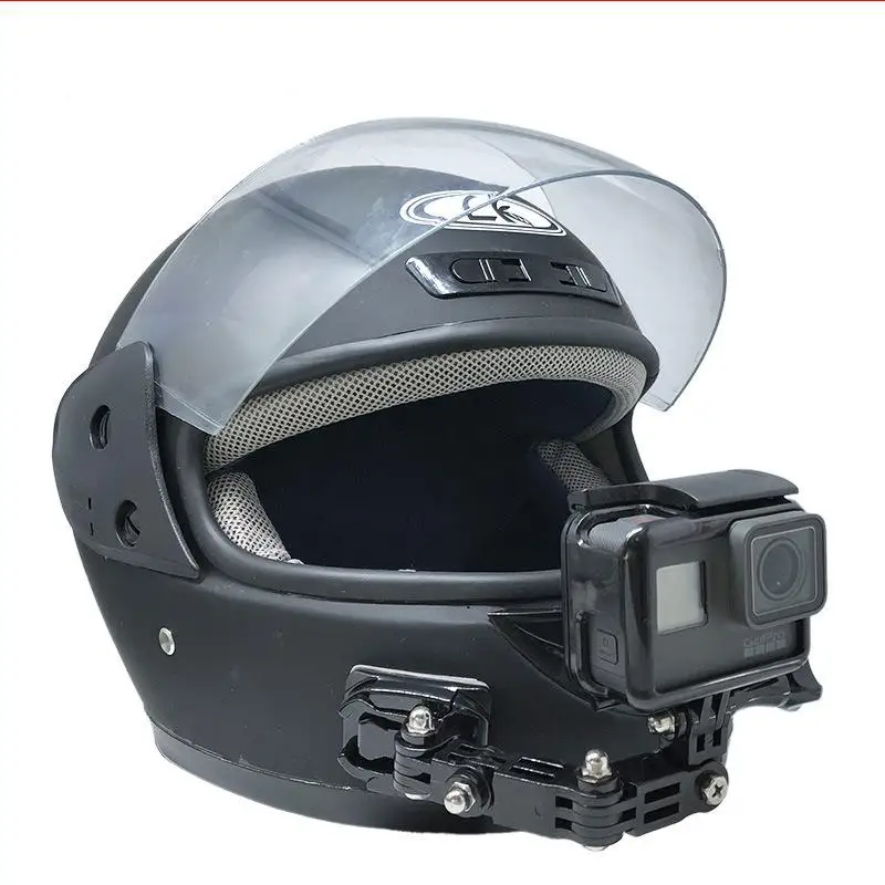 Мотоциклетный шлем подбородка кронштейн видеокамера держатель набор для GoPro Hero6/5/4 проигрыватель Кнопка крепление адаптер Аксессуары для экшен камеры
