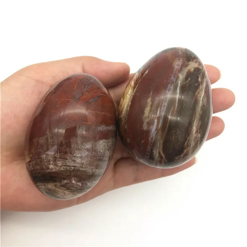 Прямая поставка 1 шт. натуральный кристалл дерево кварц в форме яйца полированные
