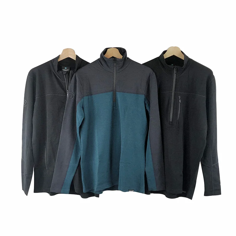 Мужская теплая зимняя одежда из мериносовой шерсти|Мужские толстовки и свитшоты|