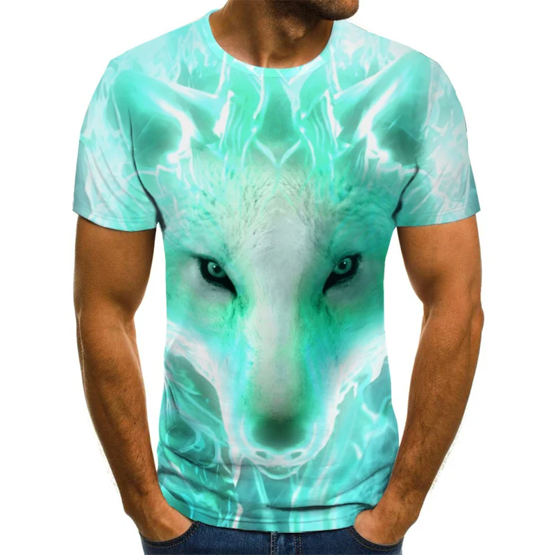 

T-shirt 3d Tee Fall Fashion Tracksuit Street Top Animal - print 2020 Newest Brand Men 's New Spring and Summer Print Casual Shor