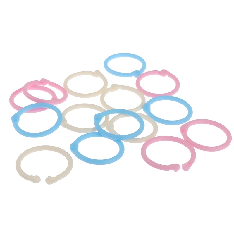 

3Boxes/Set Colored Easy Ring Paper Book Loose Leaf Binder Multi-function Calendar Ring Supplies Stationery