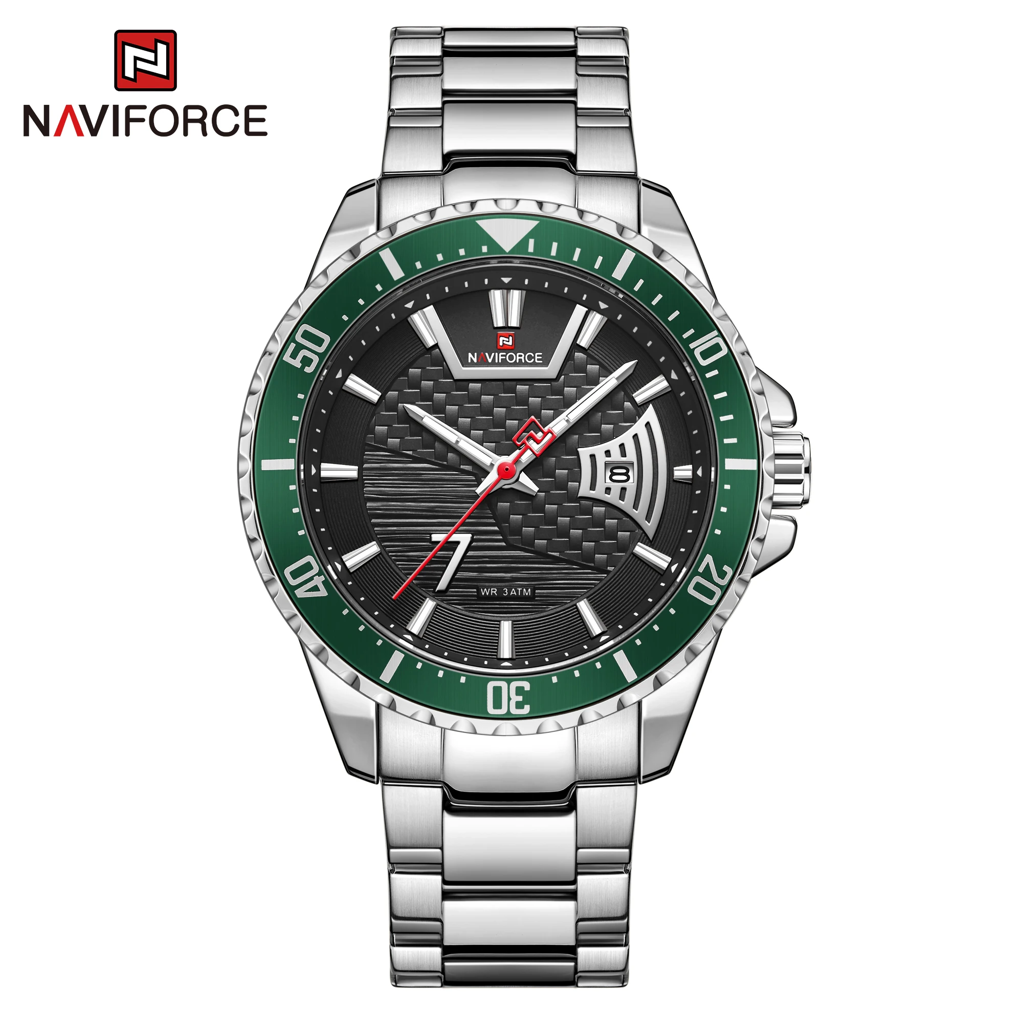 

Men Watches Quartz Luxury Stainless Steel Strap Casual Fashion Waterproof Calendar Clock WristWatch NAVIFORCE Top Brand 2021 New