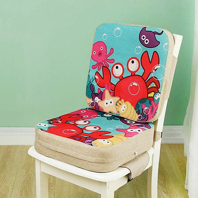 JXM Baby Dining Chair Booster Cushion Cartoon Kids High Chair Seat Pad Chair Heightening Cushion Child Pram Chair Increasing Mat images - 6