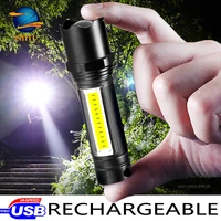 xpecob mini flashlight rechargeable lantern 3 lighting modes torch working flashlighting waterproof bike lamps with pen clip