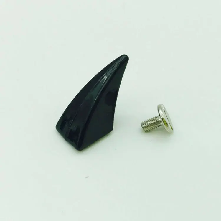 black 6 шт Цвет Рог винт шляпа с заклепками DIY ремесло Прохладный панк заклепки для одежды сумка обувь Кожа для самостоятельного изготовления - Цвет: black