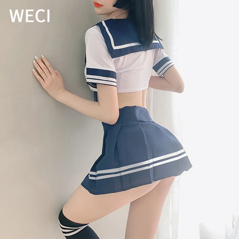 Сексуальный Школьный костюм WECI эротический для японской школьницы униформа