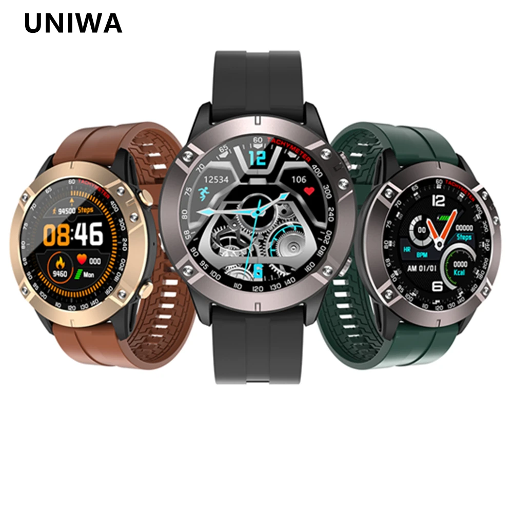 

UNIWA K60 Smart Watch 1.28 Inch bluetooth Sport Watch Men Full Touch Screen Heart Rate Monitor Smartwatch for IOS Android Phone