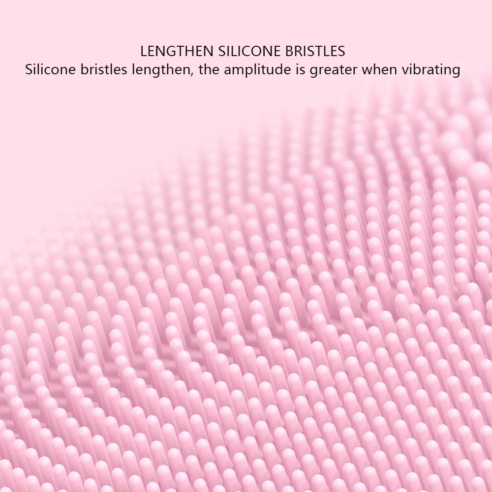 Силиконовая электрическая Очищающая щетка для лица ультразвуковая вибрационная