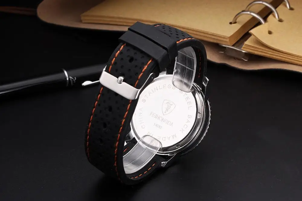 Мужские часы спортивные повседневные силиконовые кварцевые 2019 | Наручные