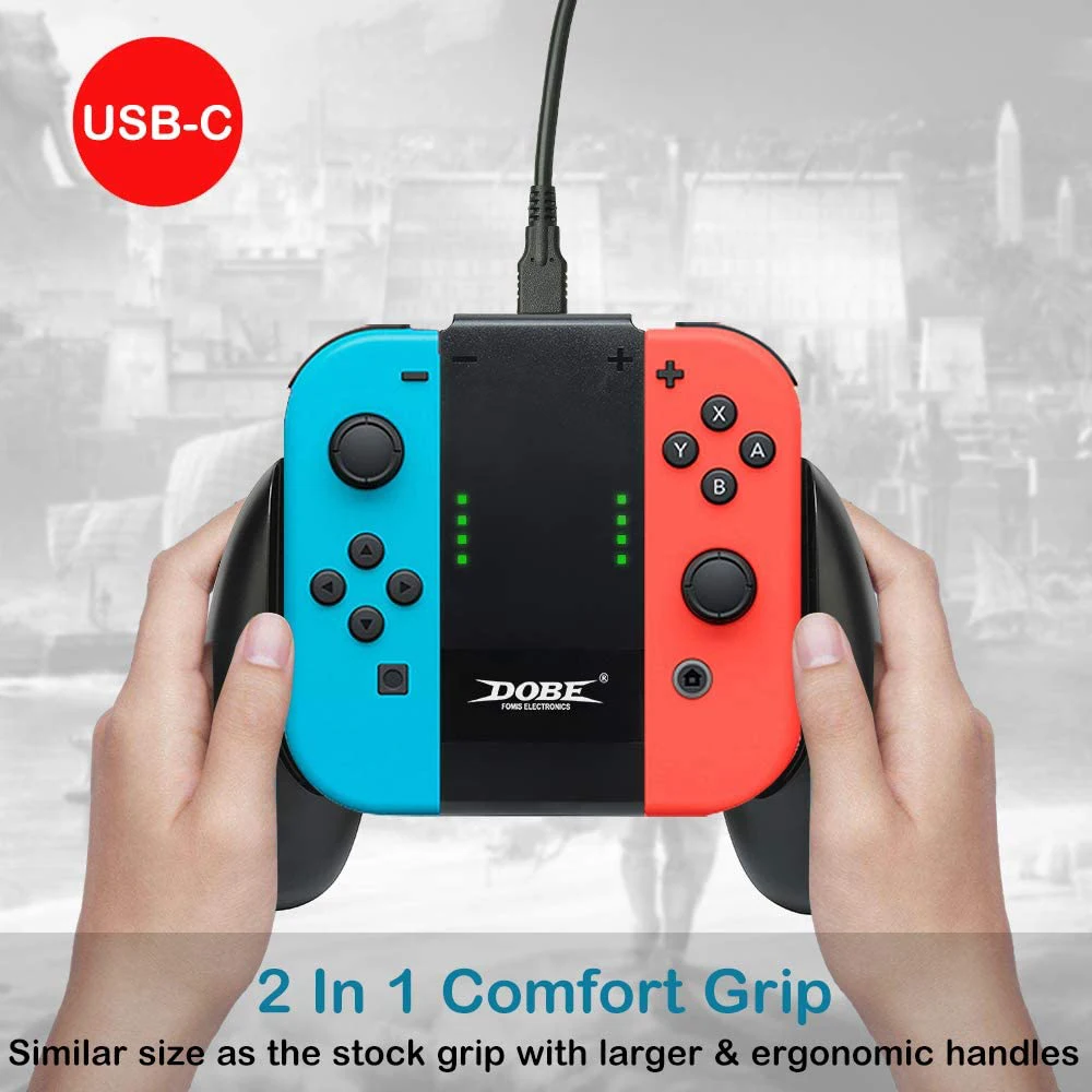 grip handle charging dock station charger chargeable stand for nintendo switch joy con ns handle controller charger free global shipping