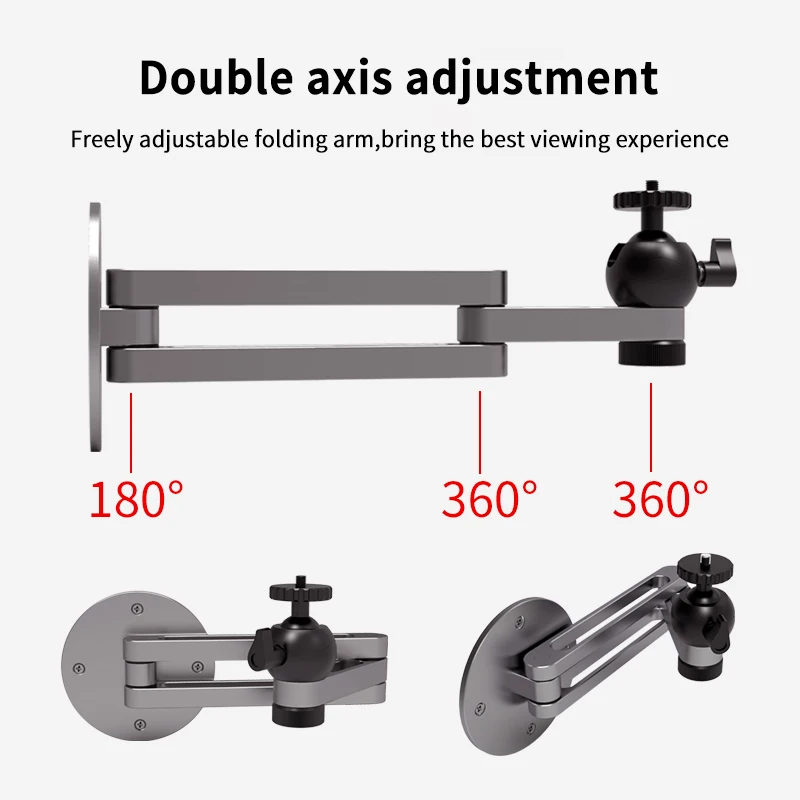 Projector Ceiling Mount Bracket Multi-angle Adjustable Foldable Wall Support Aluminum Alloy Stand Accessory |