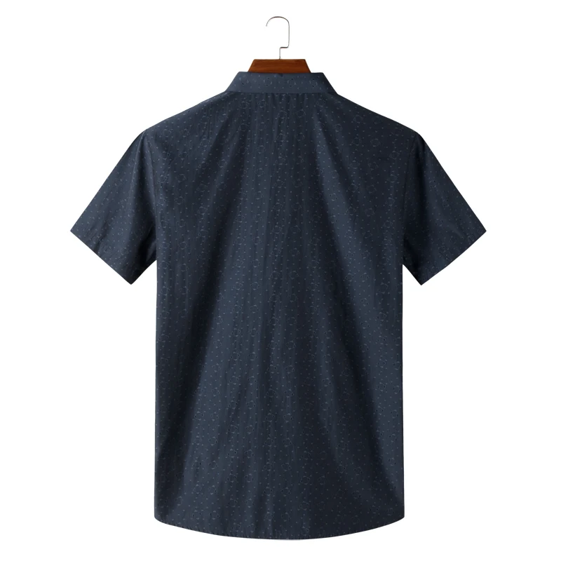 Рубашка мужская с коротким рукавом однобортная летняя принтом большие размеры 6xl