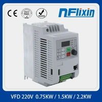 variable frequency converter 50hz60hz motor inverter vfd 1 5kw single phase 220v input three phase 220 output