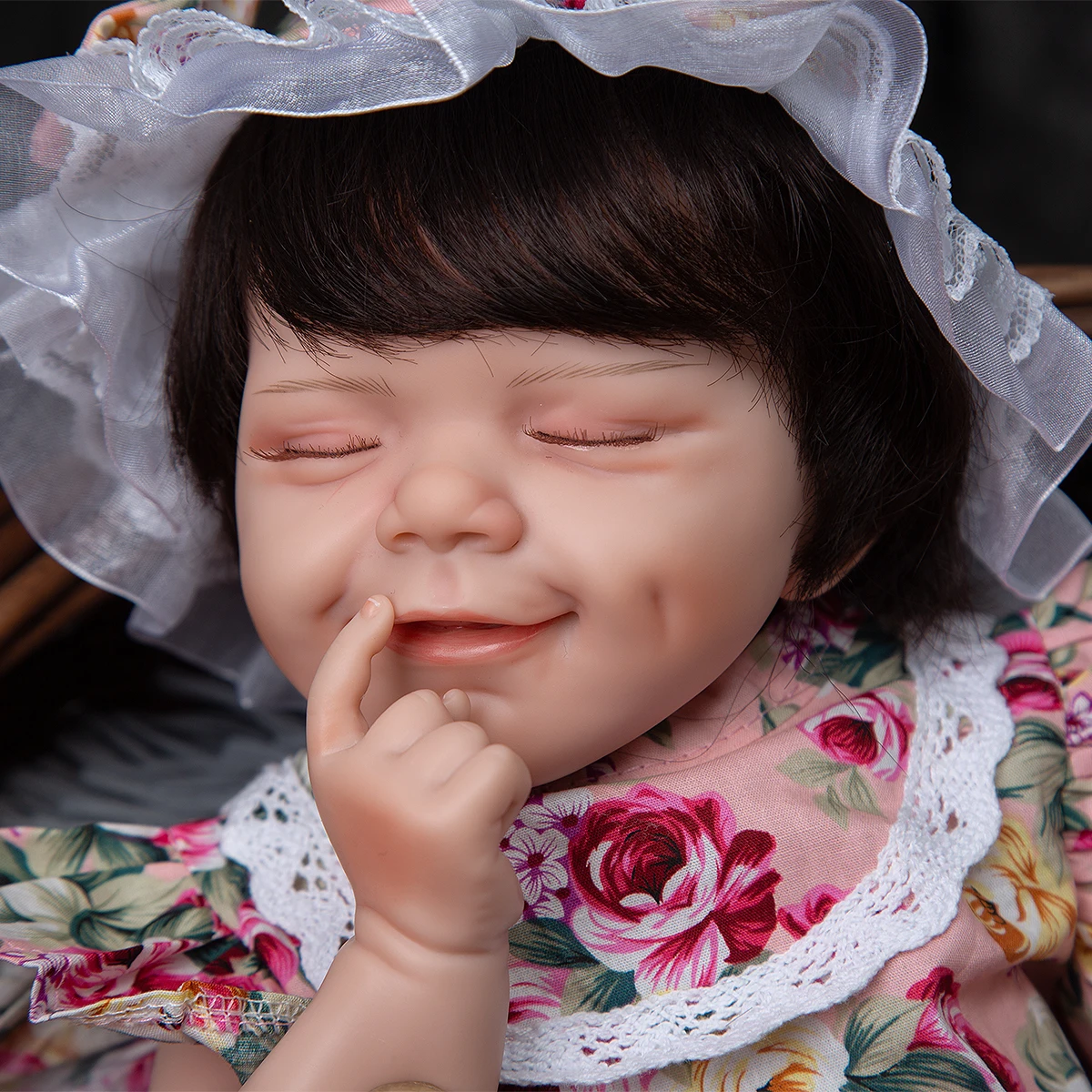 

Кукла-младенец Reborn, 19 дюймов, с закрытыми глазами, как Спящая, силиконовая, игрушка Lol с куклой, аксессуары для подарки на день рождения ребен...