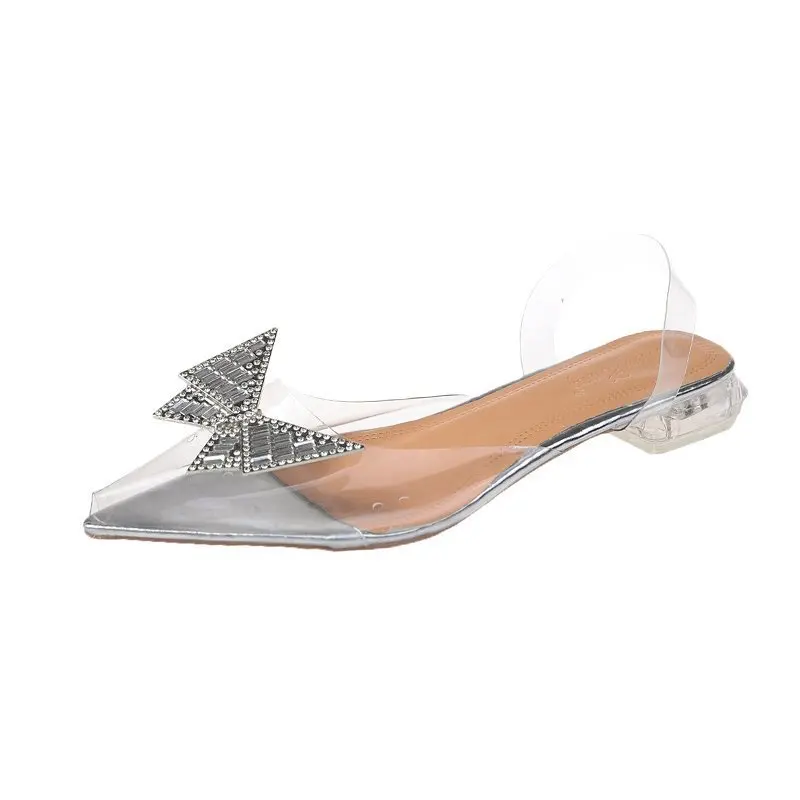 

2021 Cross-Strap Shoes For Woman Breathe Fashion Casual Sandals Flat Sweet Bowknot Rhinestone Outdoor Slippers