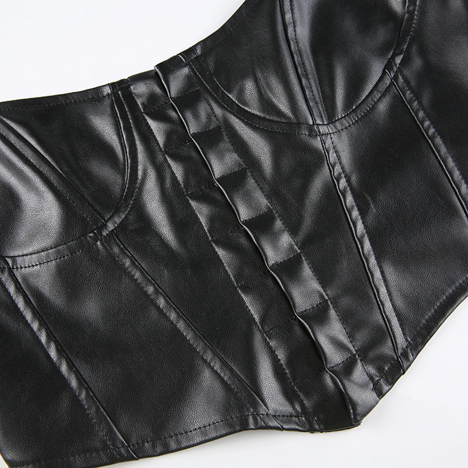 

Sexy Corset Top Elegant Deep V-neck Sleeveless Solid Color Y2K Women Summer Camisole Punk Club Button Streetwear Corset Crop Top