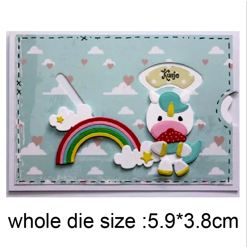 Металлические штампы Rhino единорог лошадь для резки скрапбукинга рукоделия